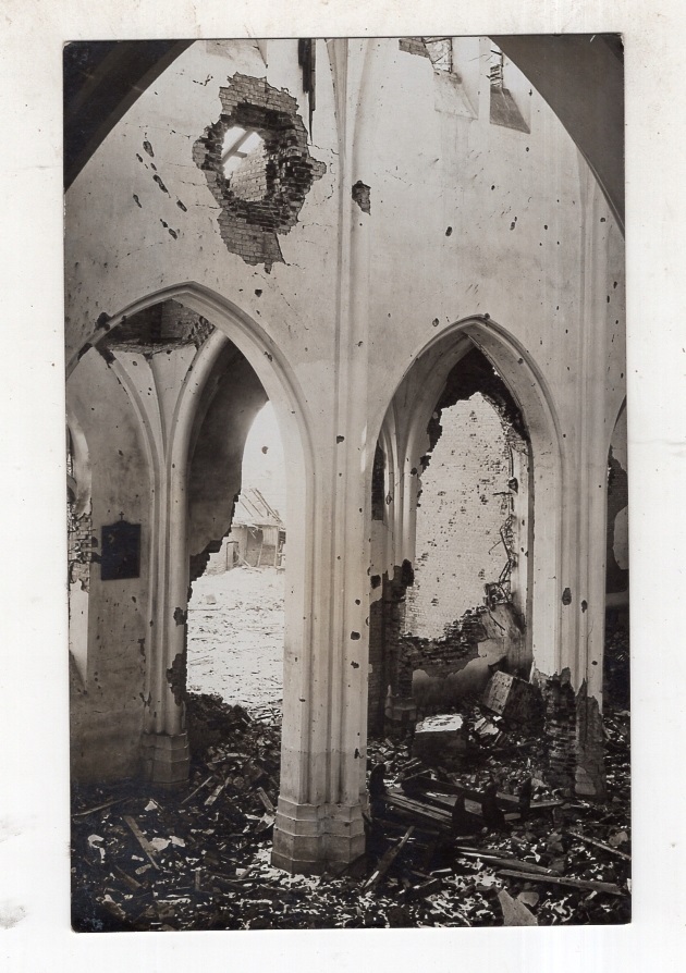 Widze k Brasław - Kościół w ruinie - FOTO ok1916